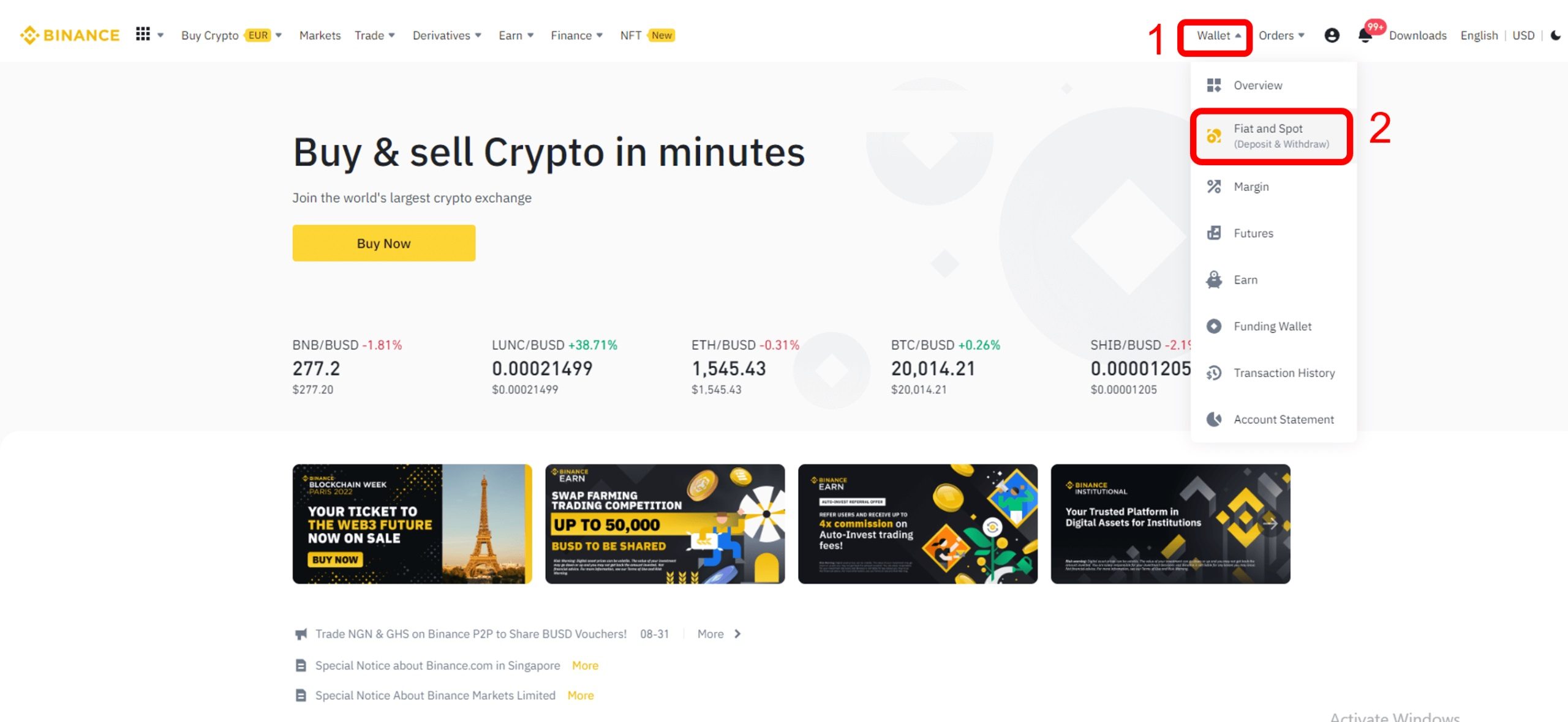 Hướng dẫn cách chuyển tiền điện tử vào sàn Binance