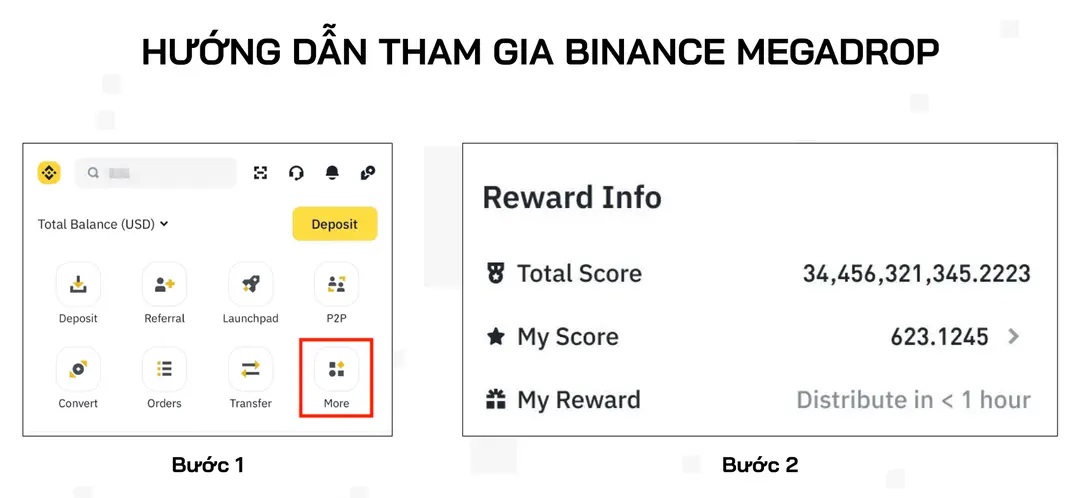 Hướng dẫn tham gia Binance Megadrop