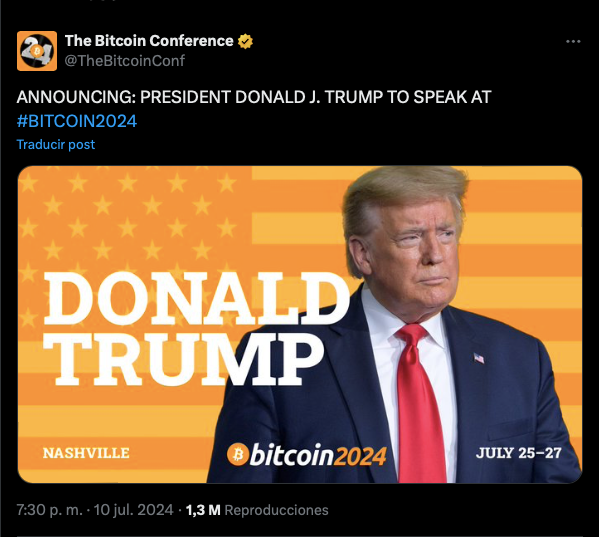 Trump Tham Gia Hội Nghị Bitcoin